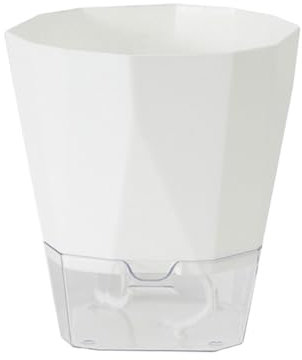 Selbstbewässernder Übertopf, afrikanische Veilchen, transparenter Kunststoff, automatische Bewässerung, Pflanzgefäß, Blumentopf, quadratischer Blumentopf für alle Zimmerpflanzen, Sukkulenten, Kräuter