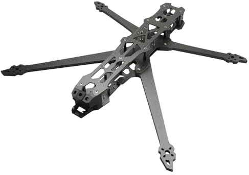 Aoresac Marco de Cuadricóptero FPV Modelo Engrosado de Fibra Carbono 680 Mm, Brazos 7 Mm, Diseño Placa Larga, Fácil Ensamblar, Kit Marco Avión Carreras 15