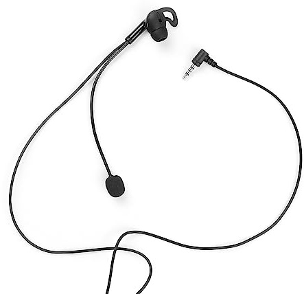 Vroomoto Referee Headset Öronkrok Hörlurar Öronkrok Öronsnäcka Over Ear Headset In Ear Klart Ljud Stabil Passform 3,5 Mm Ljuduttag med Mikrofon för Fotbollshandbollsdomare