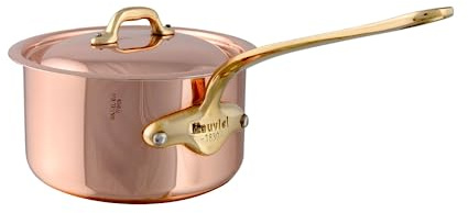 Mauviel 6720.17 M'Heritage M'150B Copper Saucepan with lid, Stainless