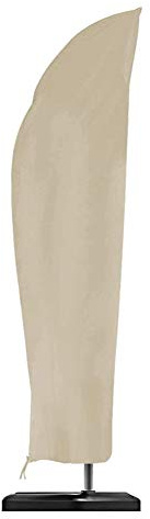 Copertura Ombrellone Impermeabile, Resistente Tessuto Antistrappo Resistente All'ombrello Copertura Per Ombrellone A Sbalzo Extra Grande, Impermeabile, Antivento, Anti-UV (Beige,280*30*81*45CM)