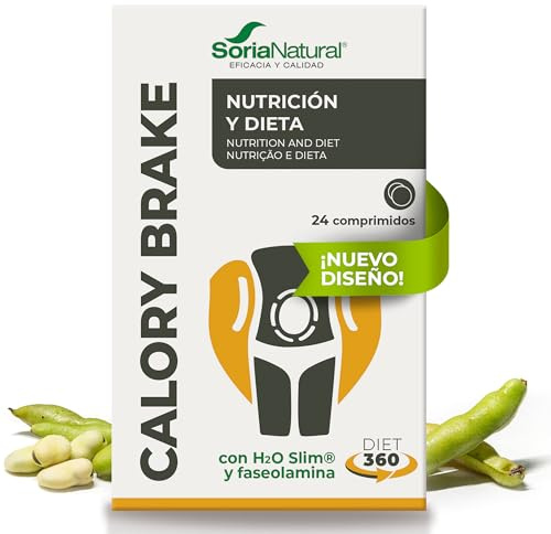 Soria Natural Calory Brake - Ayuda a Bloquear la Absorción de Carbohidratos y Grasas – Con H2O Slim y Judía Blanca - 100% Natural – Dietas - Alimentación Saludable - 24 Comprimidos de 1000 mg.