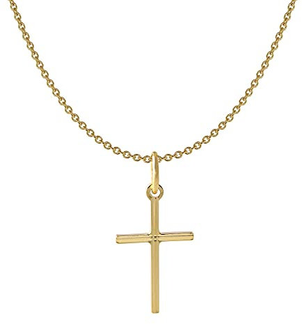 Acalee Kinder-Halskette mit Kreuz-Anhänger 333 / 8K Gold zauberhafter Halsschmuck für Mädchen und Jungen, tolle Geschenkidee, 20-1222-40 40 cm