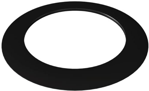 KRATKI Classic Masking - Rosetón para conectar insertos de chimenea con tubos de chimenea, fabricado en chapa de acero negro de 0,6 mm de grosor, resistente al calor, fi 200 mm