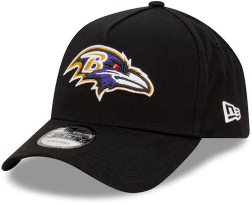 New Era Baltimore Ravens NFL Evergreen Schwarz Verstellbare 9Forty A-Frame Cap - One-Size