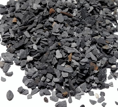 Small World Slate & Stone Natural Coarse Sand Gravel Substrate USA Sourced and Packaged for Aquascaping Planted, Freshwater and Saltwater Tanks - Gravel Size Approx. 1/32 to 1/8 (14 lbs)