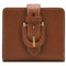 Fossil Harwell LiteHide™ Damen Geldbörse Leder Small Tab Bifold Wallet Mittelbraun (Modell: SL10029200), S, M, Braun, Einheitsgröße