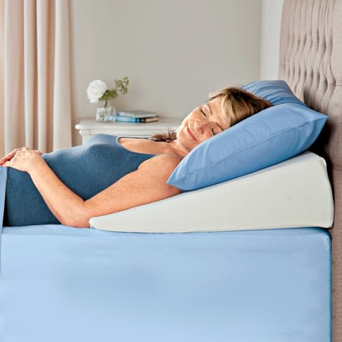 3 Pagen® orthopädisches Keilkissen für Bett und Couch – Reflux Kissen - waschbarer Bezug - Hochlagerung von Beinen oder Oberkörper – Lagerungskissen beugt Schnarchen & Sodbrennen vor – 65x63 cm