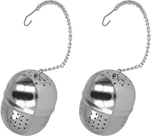 Metaltex - Boule à thé, Taille Unique, Argent (Lot de 2)