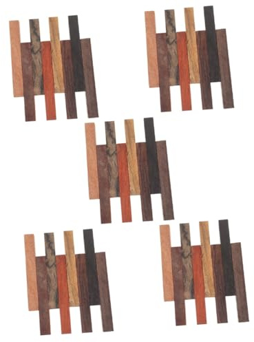 DOITOOL 5 Sätze Holzstifte Rohlinge Für Diy Holzverarbeitung Exotische Holzblanks Für Stiftbau Einzigartiges Design Natürliche Maserung Für Bastelprojekte 8 Stück * 5