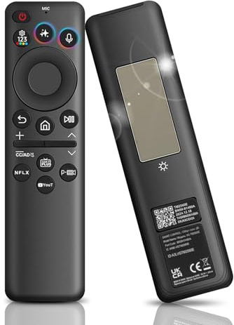 Nuevo mando a distancia BN59-01480A / TM2360E para televisores Samsung Mando a distancia con AI, Control de voz y puntero, recarga solar Mando a distancia por voz para televisores Samsung Smart TV