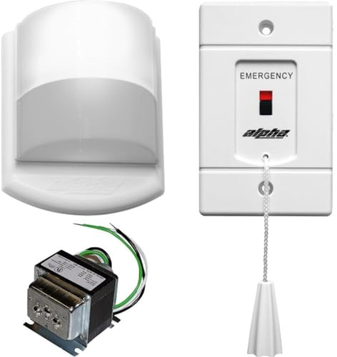 ALPHA COMMUNICATIONS EK117B Buzzer, CDL123B Corridor Dome Light, Emergency Call KIT, Include:, SF117/2A Emergency Pull Cord Station, SS106 Pigtail Transformer