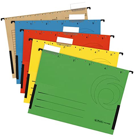 Herlitz 5874755 Hängetasche farbig sortiert zu 5er Poly Beuteln (Hängetasche | 15er, bunt)