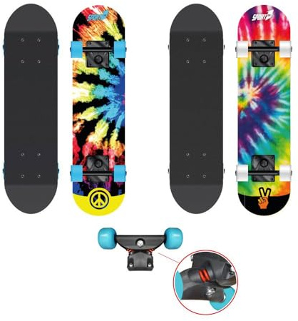 Sport1-Skateboard Hippy/Tavola in Legno 70.5 cm/Portata Massima 50 kg