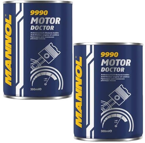 MANNOL Motor Doctor 9990 - Multifunktionales Additiv für Motoröl, erhöht Viskosität, reduziert Ölverbrauch und Verschleiß, verbessert Kaltstart und Ölfilmstabilität, 300ml (MN9990-300)