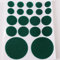 White Hinge Baize Green Felt Pads 100Pc Self Adhesive Stick On Protective Ceramic Glass Mirror Ornament Chess Feet