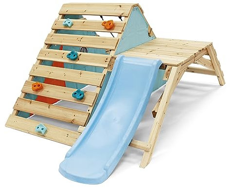 Plum 27203 Toddler Wooden Playcentre, Climbing Frame, Slide, Multi-Colour
