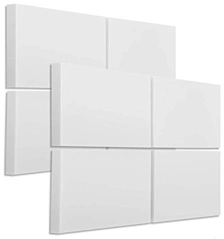 8 Schallabsorber Elemente aus Basotect G+ zur Verbesserung der Raumakustik/je 825x550x50mm