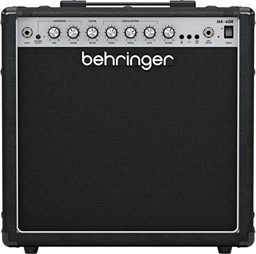 Behringer HA-40R 40 Watt Guitar Amplifier with 2 Independent Channels, VTC Tube Modeling, Reverb and Original Bugera 10 Speaker