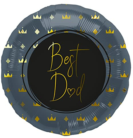 Folat 67961 Ballon en aluminium Best Dad Bleu - 45 cm