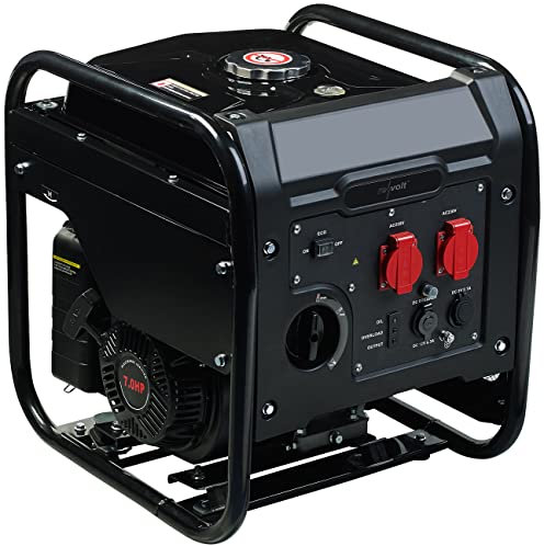 revolt 12V Generator Benzin: Benzin-Inverter-Generator, 3.800 W, 2X 230 V, 1x 12 V, 2X USB, 12 l (Notstromaggregat Inverter, Notstromgerät, Wechselrichter)