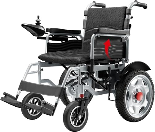 HomyKing Electric Wheelchairs for Adults, Foldable Electric Wheelchair, Lightweight Travel Motorized Wheelchairs for Seniors, Compact Folding Power Wheelchair, Fold Portable Mobility Scooter