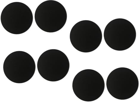 UKCOCO 8 piezas Cartón Redondo Negro para Pintura Mandala Tableros Pequeños para Dibujo y Puntillismo Artístico con Fondo Oscuro que Realza Colores Vibrantes