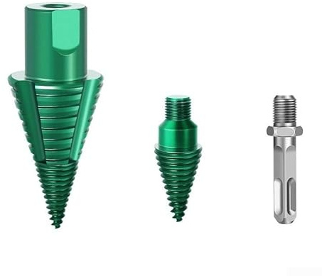 Veddelsbit för SDS och fyrkantiga skaftborrar, snabbfrigörande och avtagbar design med anti-fastnat skaft för kontinuerligt arbetsflöde (kvadrat med huvud)