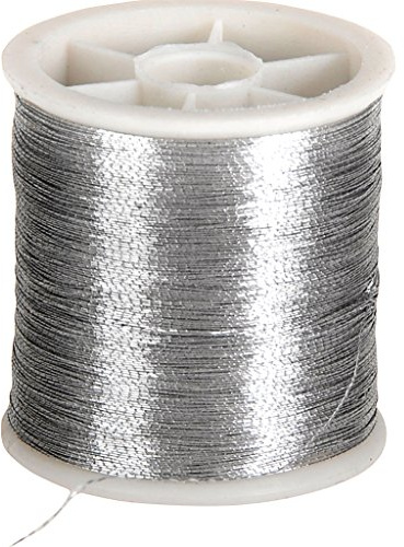 Filo da cucito, colore: argento, 100 m