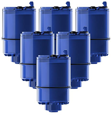 Waterdrop Faucet Water Filter, Compatible with All PUR® Water Filter Replacement for PUR® PLUS RF9999® Faucet Water Filter, NSF 42 Certified, 18-Month, 1800-Gallon, 6 Pack