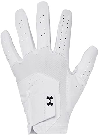 Under Armour Men's Iso-Chill Golf Glove, 100 White, LLG