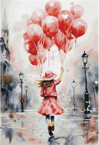 DIAMOND DOTZ 2593780 Original 5D Diamond Painting Set palloncini, kit per pittura a diamante fai da te con strass rotondi, dai 12 anni in su, intermediate