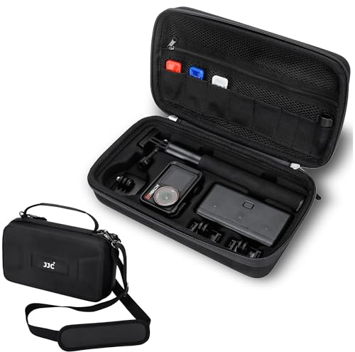 Action 5 Pro Custodia rigida portatile da trasporto, borsa a tracolla in EVA per DJI Osmo Action 5 Pro/Action 4/3 Adventure Combo, custodia protettiva impermeabile Action5 Pro con 3 borse MicroSD da