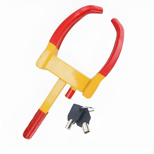 FROOBY Heavy Duty Wheel Clamp Lock – Anti Theft Car Tire Lock with 2 Keys, Adjustable Security Clamp for Car, Van, Trailer, Caravan, Boat Wheels – Universal Wheel Lock Fits Most Tyres