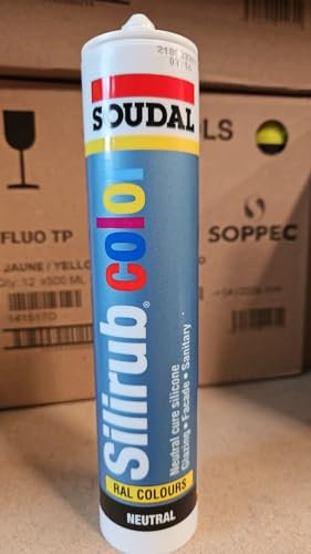 SOUDAL - Silicona neutra silirub ral.8014