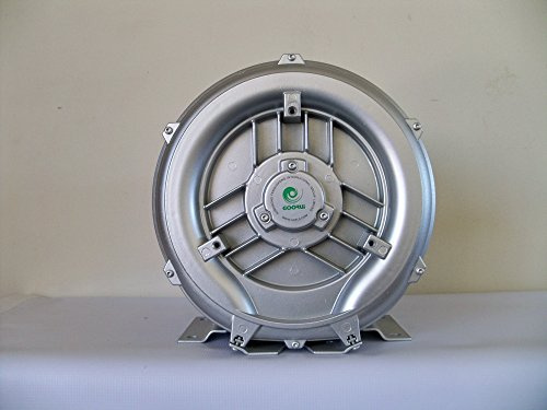 1.27 Hp Regenerative Blower, 220V/1Phase, 103 Cfm, 56H2O Max Press, Goorui-USA GHBH 1D2 12 1R4