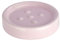 WENKO Seifenablage Polaris Pastel Rose Keramik - Seifenschale ideal für Handseife, Keramik, 11 x 2.5 x 11 cm, Rosa, Pastellrosa, 2.5 x 11 x 11 cm