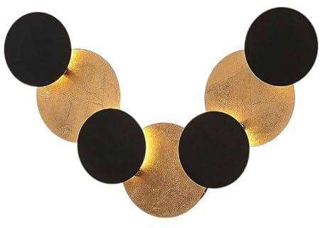 Lindby LED Wandleuchte, Wandlampe Innen Grazyna (Modern) in Schwarz aus Metall (7 flammig) - Wandstrahler Wandbeleuchtung Schlafzimmer/Wohnzimmer Wohnzimmerleuchte