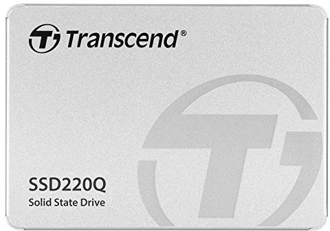 Transcened SSD220Q 500GB 2.5 SATA III, 3D NAND, DRAM-less, Bis zu 550/500 mb/s, Interne SSD für Desktop- und Laptop-Aufrüstung