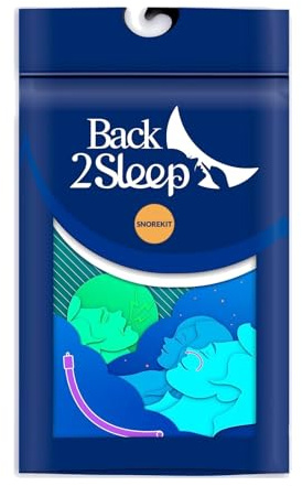 Antirronquidos SnoreKit Back2Sleep - 4 Tallas Férula Nasal (S/M/L/XL) - Stent Nasal Flexible Silicona Médica - Stop Apnea del Sueño - Dispositivo Médico CE Reutilizable