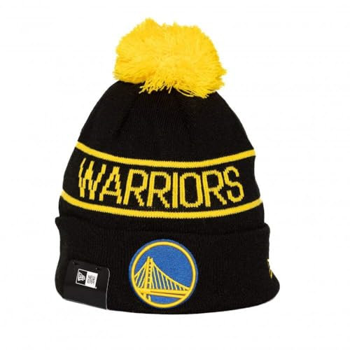 New Era Golden State Warriors Storm III Beanie Sport Knit, Schwarz , Einheitsgröße