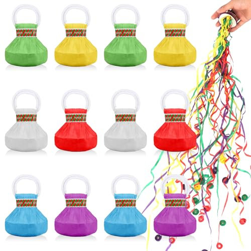 Coicok 12 Pezzi Stelle Filanti da Lancio a Mano, Stelle Filanti per Coriandoli, Stelle Filanti Carnevale, Gadget Compleanno Bambini, Decorazioni Coriandoli per Compleanno, Natale, Matrimonio, Laurea