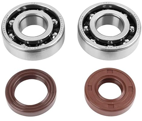 cyclingcolors paraolio + cuscinetto di biella moto scooter ciclomotore compatibile con am6 minarelli mbk xpower yamaha tzr rieju mrt beta rr 6204-2rs