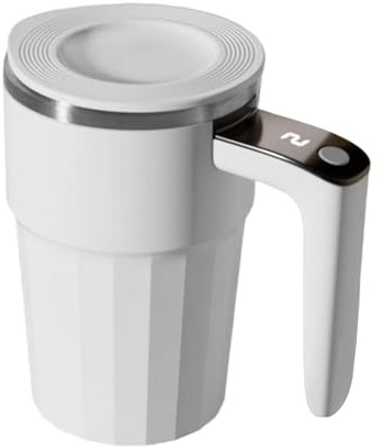 Bicchiere per miscelazione automatica - Bicchieri per bevande in metallo, bicchieri per agitazione per contenitori elettrici con tazze in acciaio isolato, schermo termico digitale | Indicatore di calo