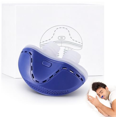 Snarkstopp sömnapné enhet, anti-snarkning för män och kvinnor, snore ease, Dual-Vortex lufttillförselteknik för en trevligare sömn