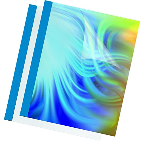 Fellowes Prestige Thermal Binding Covers 150 Microns/PVC Front / 220 g/m² Leather Structured Back/Blue
