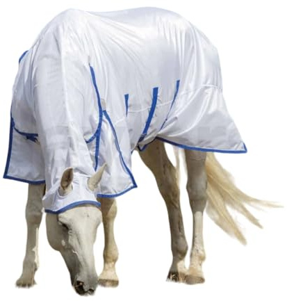 Shires Highlander Plus Fly Sheet Combo Rug - White 5ft9