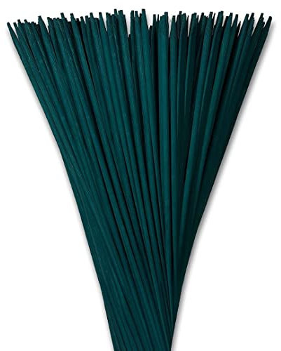 Plant Support Sticks - 100 pack 30cm Bamboo - Weather Resistant Canes For Flowers - 12 Inch Wooden Canes for Home or Garden - Great for Making Gardening tripods