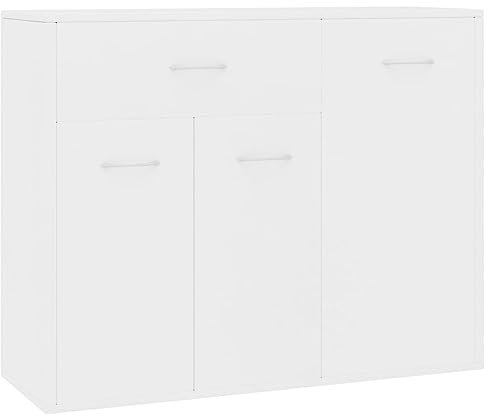 vidaXL Aparador de Madera contrachapada Blanco 88x30x70 cm