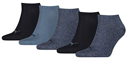 PUMA unisex - vuxen Puma Unisex vadderade kvartsstrumpor (5-pack) Strumpor (5-pack)